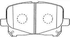 A1N101 AISIN Комплект тормозных колодок, дисковый тормоз