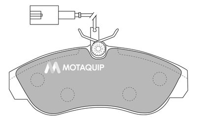 LVXL1090 MOTAQUIP Комплект тормозных колодок, дисковый тормоз