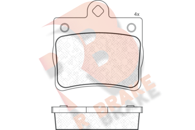 RB1310 R BRAKE Комплект тормозных колодок, дисковый тормоз