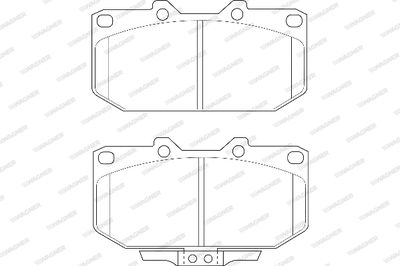 WBP21307A WAGNER Комплект тормозных колодок, дисковый тормоз