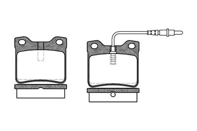 NB21279V02 NEW BLOX Комплект тормозных колодок, дисковый тормоз