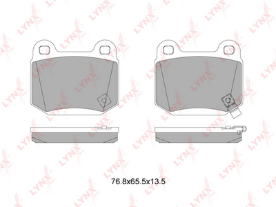 BD7115 LYNXauto Комплект тормозных колодок, дисковый тормоз
