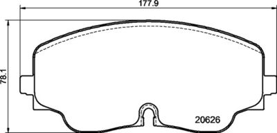 P85193 BREMBO Комплект тормозных колодок, дисковый тормоз