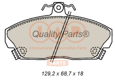 70406021 IAP QUALITY PARTS Комплект тормозных колодок, дисковый тормоз