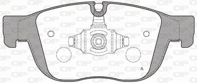 BPA168900 OPEN PARTS Комплект тормозных колодок, дисковый тормоз