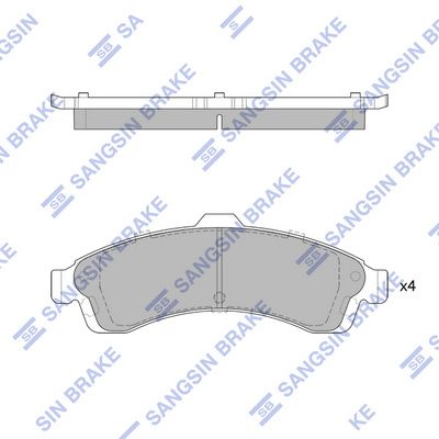 SP1781 Hi-Q Комплект тормозных колодок, дисковый тормоз