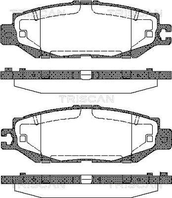 811013037 TRISCAN Комплект тормозных колодок, дисковый тормоз