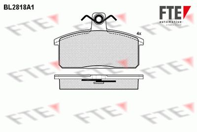 BL2818A1 FTE Комплект тормозных колодок, дисковый тормоз