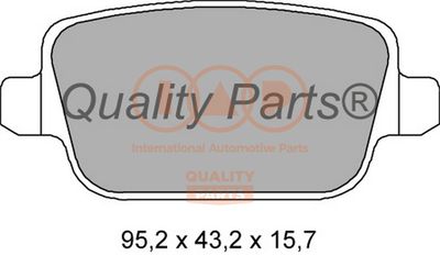 70414073 IAP QUALITY PARTS Комплект тормозных колодок, дисковый тормоз