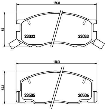 P83093 BREMBO Комплект тормозных колодок, дисковый тормоз