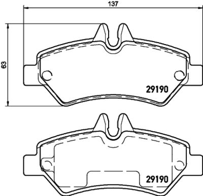 PCP1632 DON Комплект тормозных колодок, дисковый тормоз