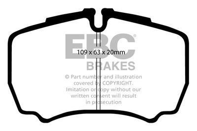 DP1440 EBC Brakes Комплект тормозных колодок, дисковый тормоз