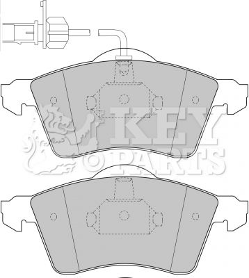 KBP1692 KEY PARTS Комплект тормозных колодок, дисковый тормоз