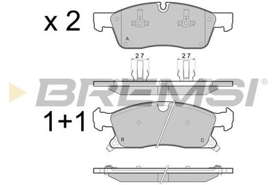 BP3460 BREMSI Комплект тормозных колодок, дисковый тормоз