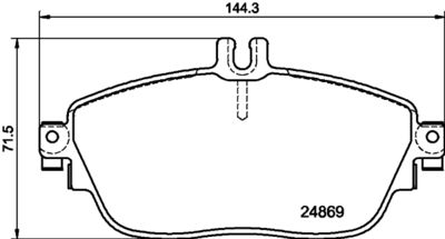 PCP1258 DON Комплект тормозных колодок, дисковый тормоз