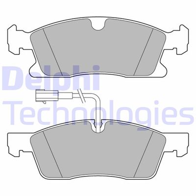 LP3634 DELPHI Комплект тормозных колодок, дисковый тормоз