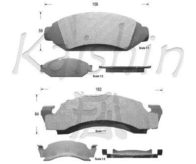 FK9993 KAISHIN Комплект тормозных колодок, дисковый тормоз