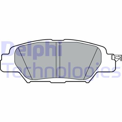 LP3394 DELPHI Комплект тормозных колодок, дисковый тормоз