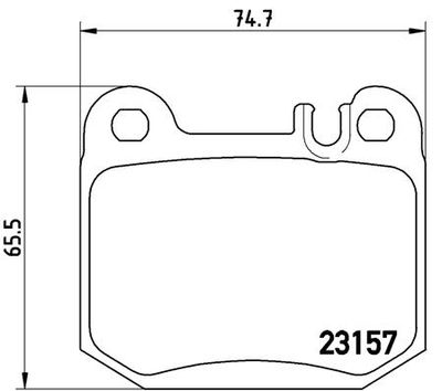 P50043 BREMBO Комплект тормозных колодок, дисковый тормоз