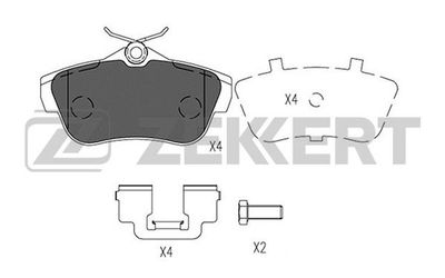 BS2938 ZEKKERT Комплект тормозных колодок, дисковый тормоз