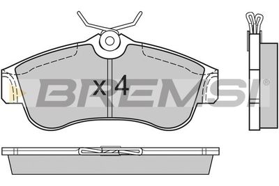 BP2470 BREMSI Комплект тормозных колодок, дисковый тормоз