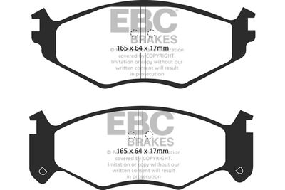 DP61250 EBC Brakes Комплект тормозных колодок, дисковый тормоз