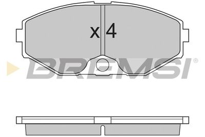 BP2722 BREMSI Комплект тормозных колодок, дисковый тормоз