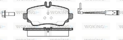 P750322 WOKING Комплект тормозных колодок, дисковый тормоз