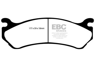 DP1304 EBC Brakes Комплект тормозных колодок, дисковый тормоз