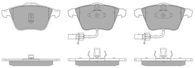 FBP1302 FREMAX Комплект тормозных колодок, дисковый тормоз