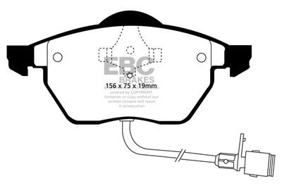 DP836 EBC Brakes Комплект тормозных колодок, дисковый тормоз