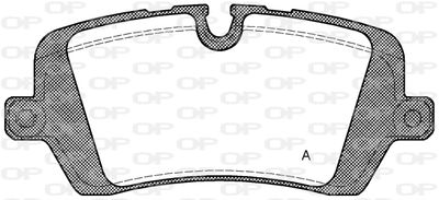 BPA154100 OPEN PARTS Комплект тормозных колодок, дисковый тормоз