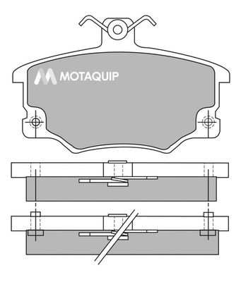 LVXL390 MOTAQUIP Комплект тормозных колодок, дисковый тормоз