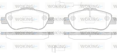 P1000321 WOKING Комплект тормозных колодок, дисковый тормоз