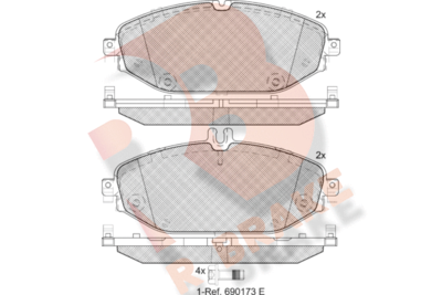 RB2213 R BRAKE Комплект тормозных колодок, дисковый тормоз