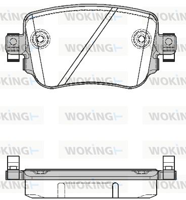 P1449308 WOKING Комплект тормозных колодок, дисковый тормоз