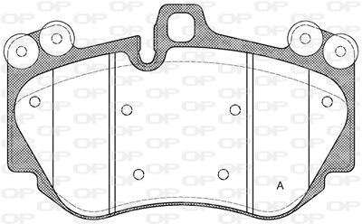 BPA114000 OPEN PARTS Комплект тормозных колодок, дисковый тормоз