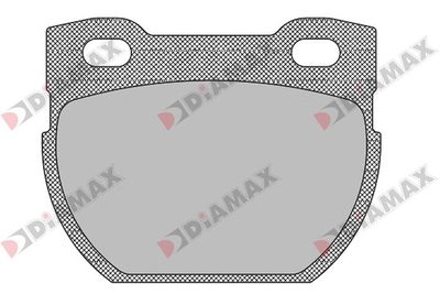 N09443 DIAMAX Комплект тормозных колодок, дисковый тормоз