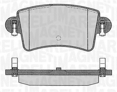 363916060365 MAGNETI MARELLI Комплект тормозных колодок, дисковый тормоз