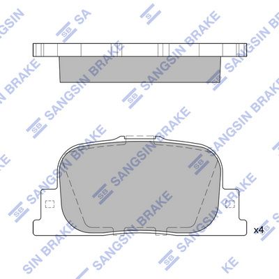 SP2042 Hi-Q Комплект тормозных колодок, дисковый тормоз