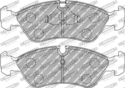 FDS584 FERODO RACING Комплект тормозных колодок, дисковый тормоз