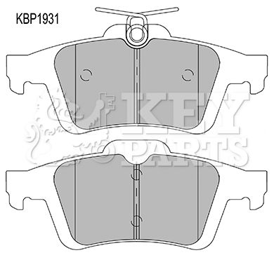 KBP1931 KEY PARTS Комплект тормозных колодок, дисковый тормоз