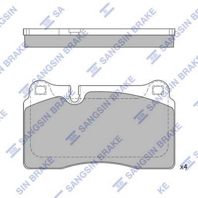 SP2231 Hi-Q Комплект тормозных колодок, дисковый тормоз