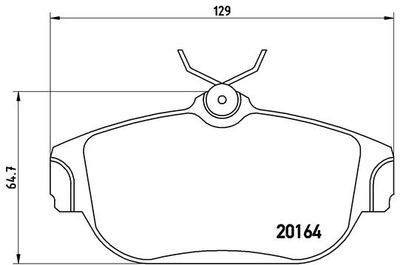 P86007 BREMBO Комплект тормозных колодок, дисковый тормоз