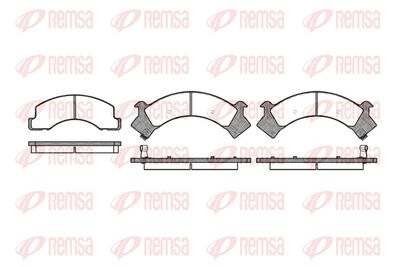 039400 REMSA Комплект тормозных колодок, дисковый тормоз