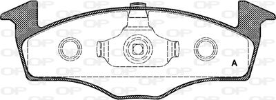 BPA060900 OPEN PARTS Комплект тормозных колодок, дисковый тормоз