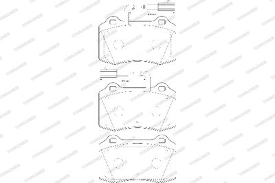 WBP21381A WAGNER Комплект тормозных колодок, дисковый тормоз