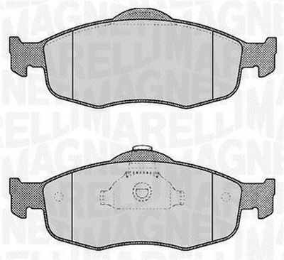 363916060245 MAGNETI MARELLI Комплект тормозных колодок, дисковый тормоз