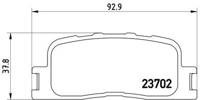 P83088 BREMBO Комплект тормозных колодок, дисковый тормоз