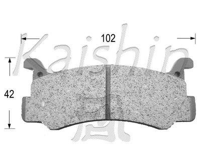 FK3031 KAISHIN Комплект тормозных колодок, дисковый тормоз